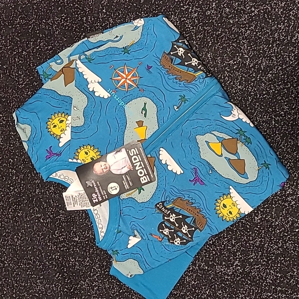 Blue Treasure Hunt Bonds Wondersuit Zippy